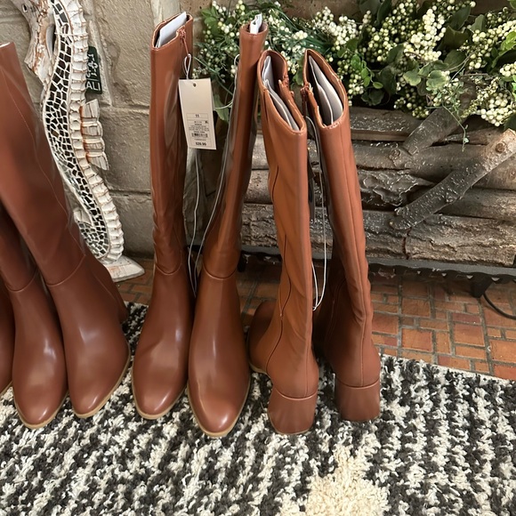 Nwt a new day mid calf brown heeled boots in all sizes - Picture 6 of 6